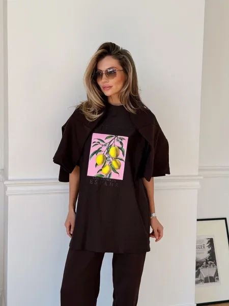 Футболка Milirud текстиль коричневий