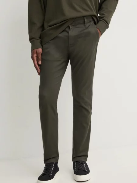 G-Star Raw spodnie szary dopasowane zielone