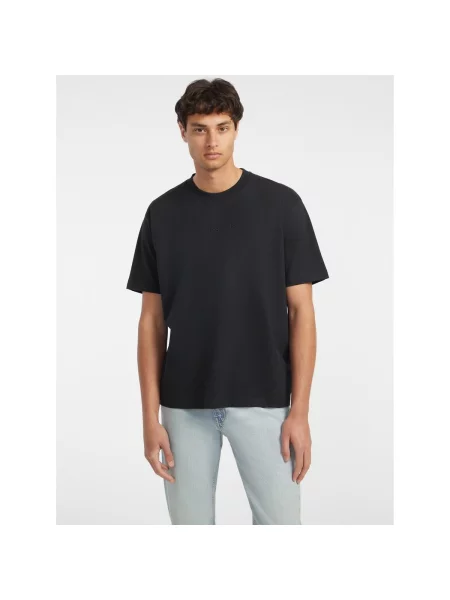 Guess Jeans Tricou | Oversize fit negru