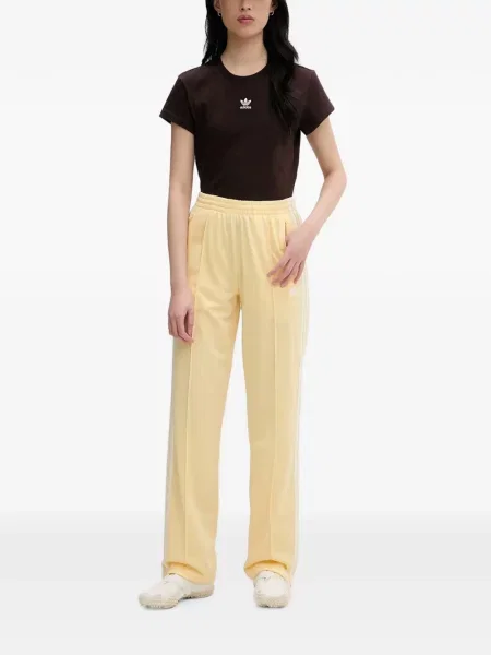 Pantaloni Adidas cu dungi alergare negru