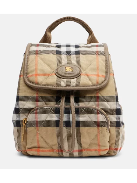 Rucsac Burberry în carouri bej