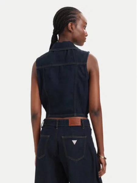 Guess Jeans Mellény Sötétkék