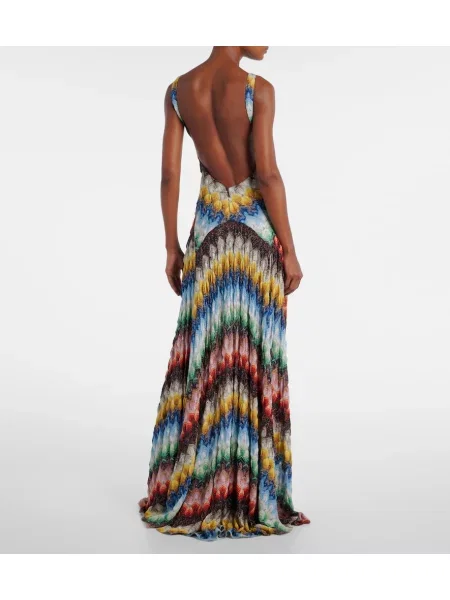 Rochie maxi Missoni cu spatele deschis