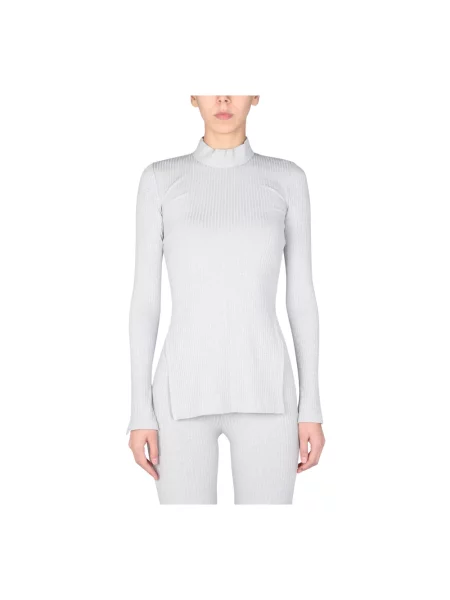 Top Helmut Lang w kolorze melanż szary