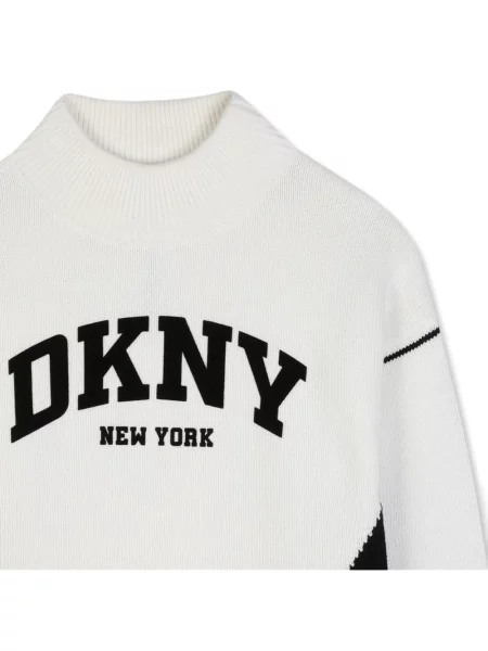 Sweter dziecięcy Dkny biały