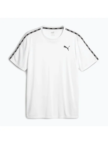Tricou de antrenament pentru bărbați PUMA Essentials Taped puma alb