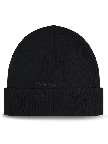 Armani Exchange kapa ženska volnena črna
