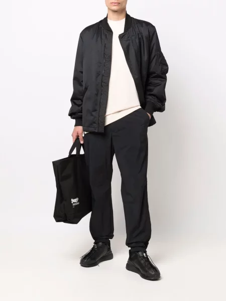 Bėgimas kelnės Y-3 su raukiniais juoda