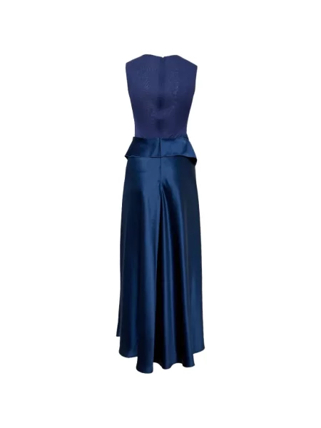 Rochie maxi Acler drapată albastru