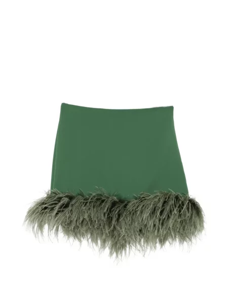 Fusta mini P.a.r.o.s.h. cu pene verde