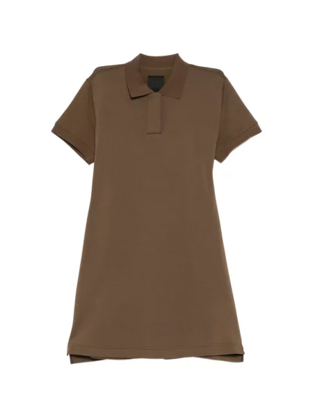 Kołnierzykowy sukienka mini Jnby brązowa