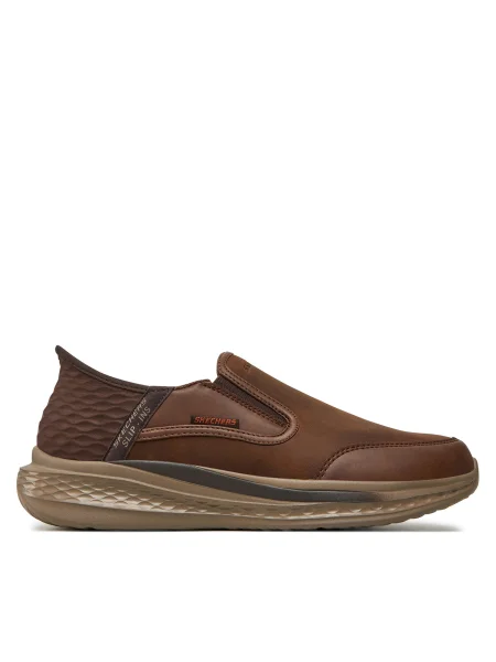 Poltopánky Skechers hnedá