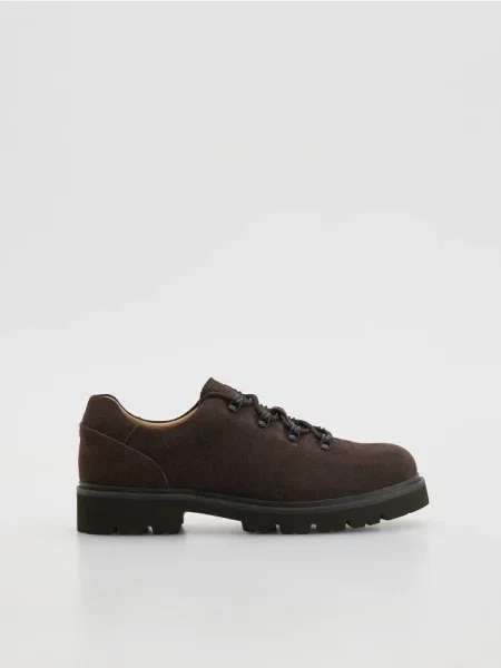 Замшевые туфли Reserved коричневые