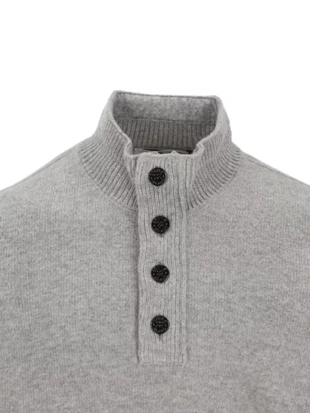 Pulover Stone Island cu strasuri gri