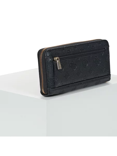Crossbody kabelka Guess s autogramom čierna