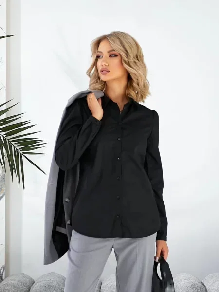 Блуза LadyLike текстиль чорний