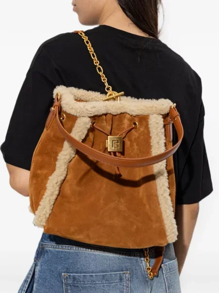 Rucsac Balmain din piele maro
