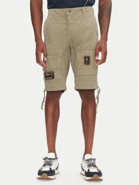 Aeronautica Militare Šortky z materiálu khaki
