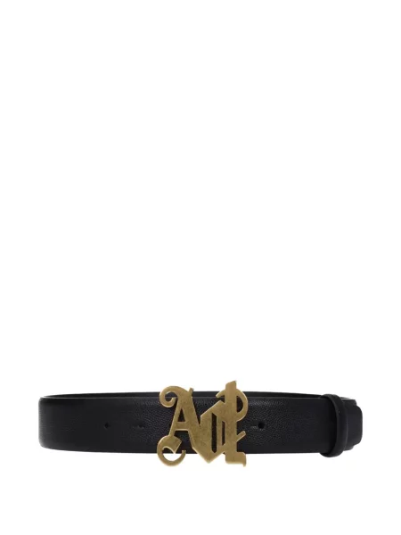 Curea Palm Angels din piele cu autograf negru