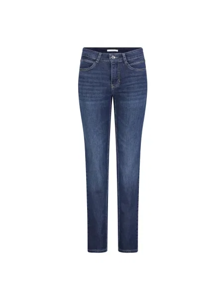 Skinny jeansy skinny Mac niebieskie