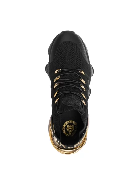 Plein Sport Buty Mężczyzna 43 EU Sneakersy Gen. Gładki Wzór Zapięcie Na Sznurowadła czarny