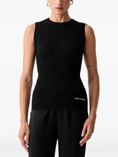 Top Armani Exchange cu autograf negru