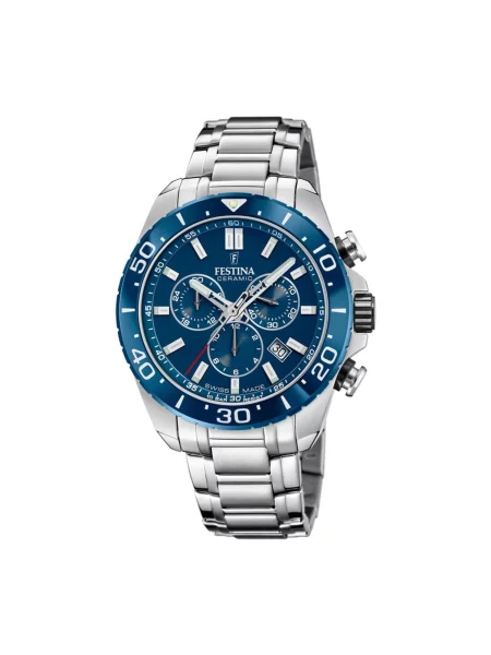 FESTINA Analogové hodinky Chronograph Chrono Swiss Made' modrá