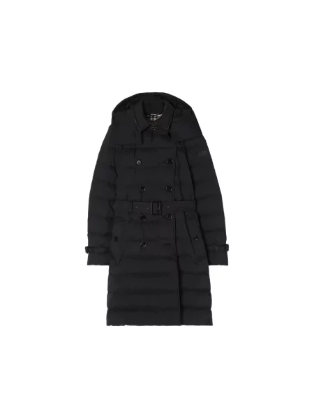 Płaszcz Burberry skórzany czarny