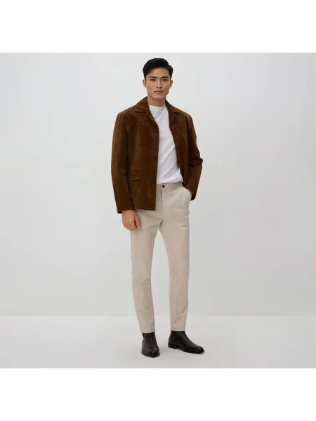 Reserved Chino slim fit nadrág bézs