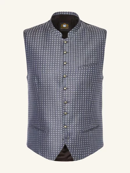Hammerschmid Krojová Vesta Enrico Slim Fit modrá černá