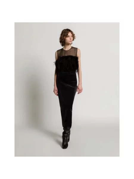 Spódnica midi Alberta Ferretti czarna