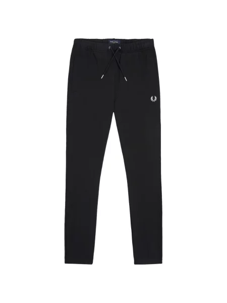 Běžecké kalhoty Fred Perry s autogramem se stahovací šňůrkou černé
