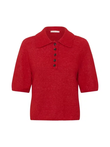 Sweter Gestuz wełniany czerwony