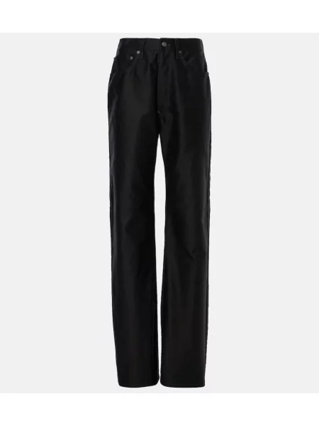 Jeansy Maison Margiela z wysoką talią czarne