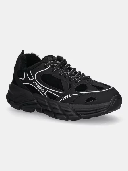 Iceberg sneakers din piele ICB-One negru