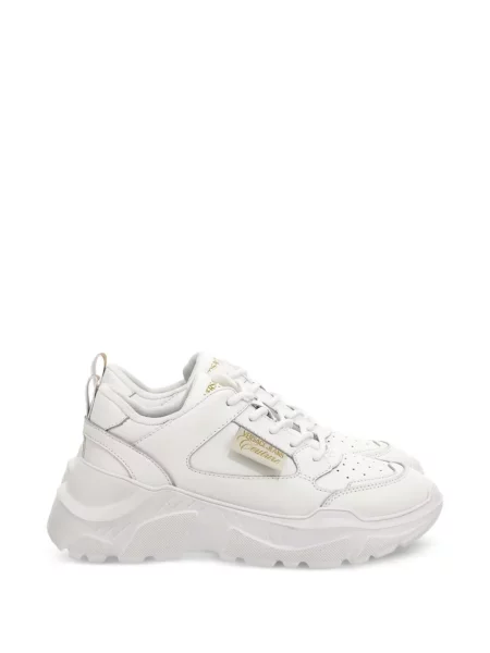 Sneakersy Versace Jeans Couture sznurowane koronkowe białe