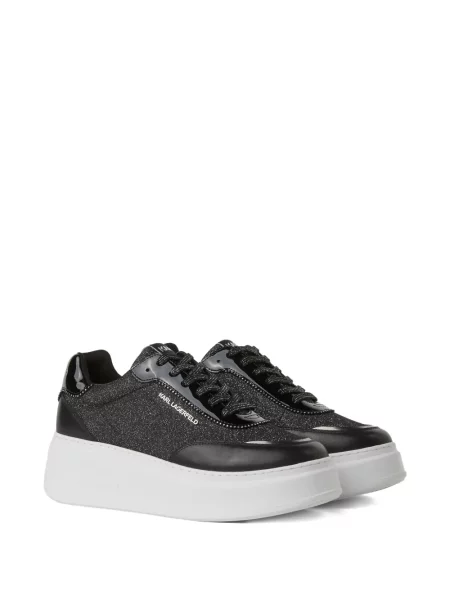 Sneakerși Karl Lagerfeld cu platformă negru
