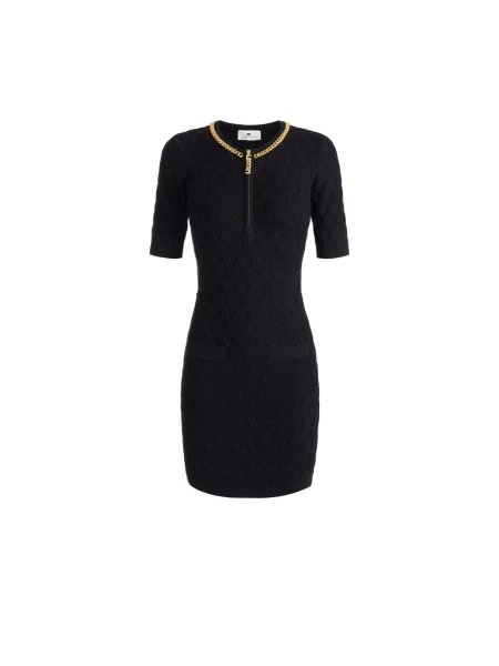 Mała mały sukienka mini Elisabetta Franchi czarna