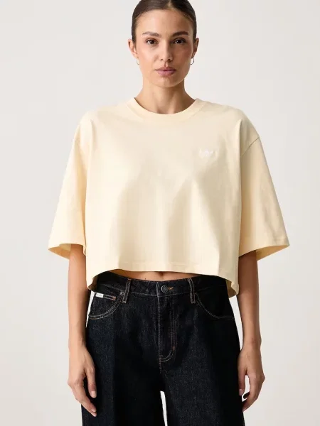 Oříznuté top Adidas Originals žlutý