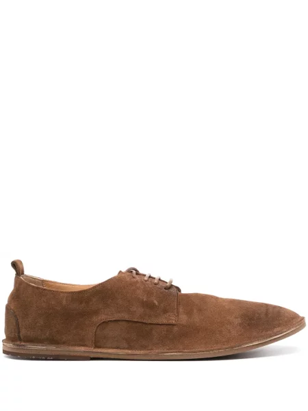Pantofi derby Marsell din piele de căprioară maro