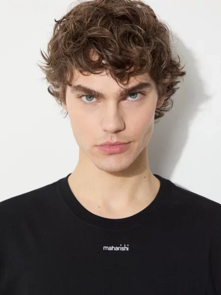 Однотонная футболка Maharishi черная