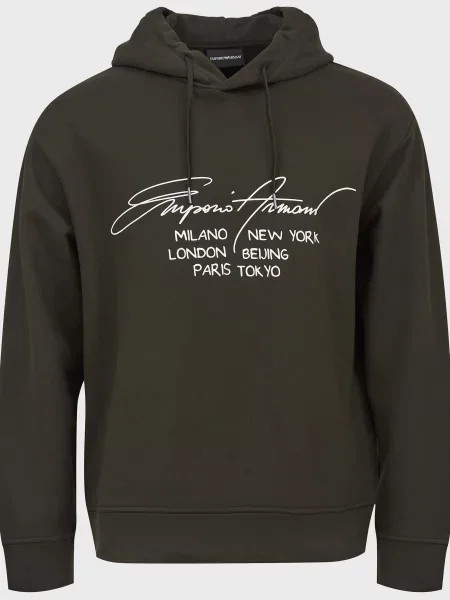 Толстовка Emporio Armani зелена