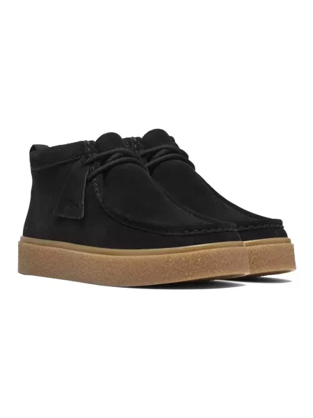 Botki Clarks zamszowe czarne