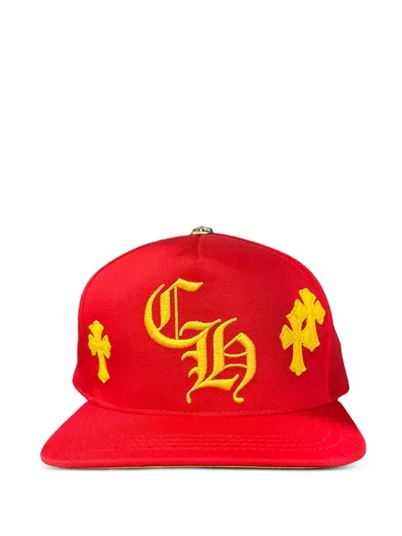 Șapcă Chrome Hearts cu motiv cu inimi roșu