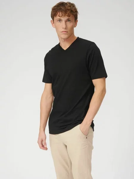 TEESHOPPEN Cămașă Basic V negru