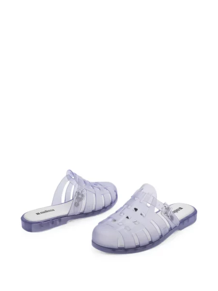 Papuci tip mules Melissa fără toc alb