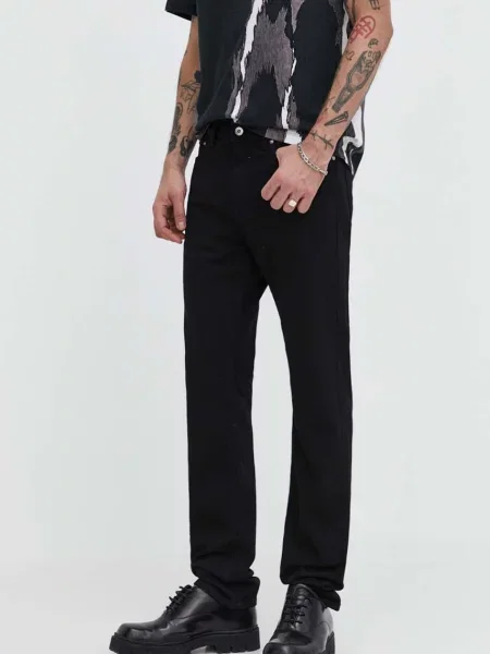 HUGO Blue jeans bărbați negru