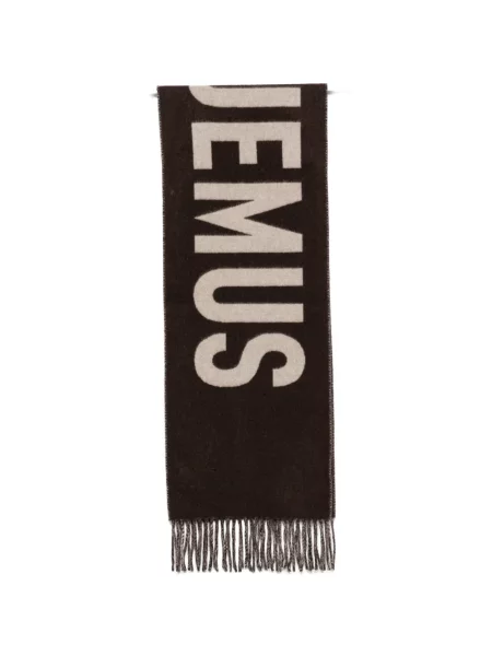 Šál Jacquemus s třásněmi hnědý