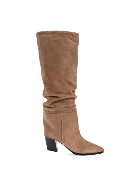 Botki Jimmy Choo skórzane beżowe