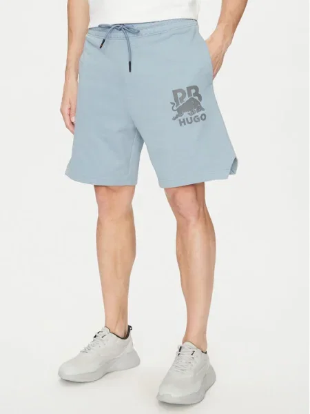 HUGO Pantaloni scurți sport Deswick_RB Albastru gri